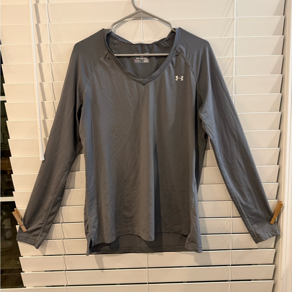 Under Armour HeatGear Fitted Shirt in Gray